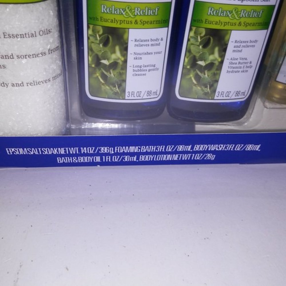 Dr Teal's Sooth & Sleep Bath Gift‎ Set 5 Piece Eucalyptus & Spearmint Epson Salt - Picture 6 of 7
